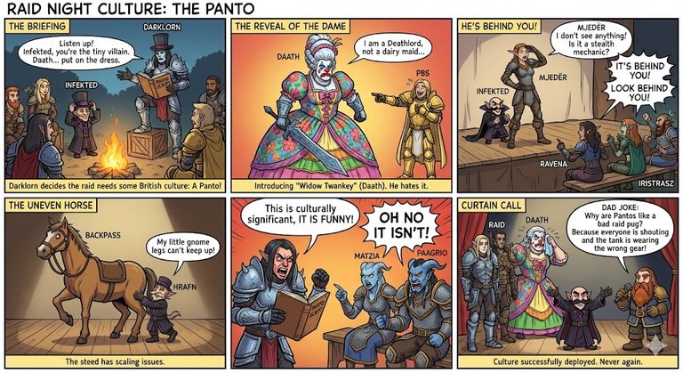 Raid Night Culture: The Panto